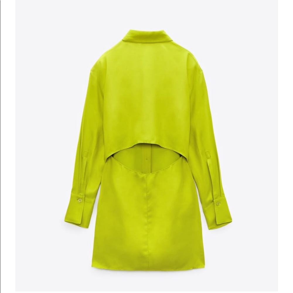 Zara Back Cut Out Dress New With Tags